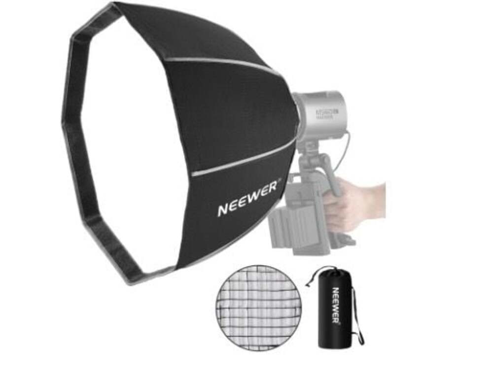 NEEWER 12'' 30cm Mini Octagonal Softbox Honeycomb for MS60 MS60B MS60C MS150B
